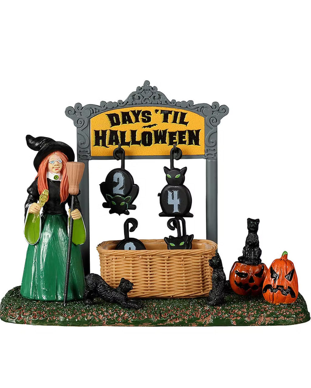 Lemax Spooky Town - Schwarzer Katzen Countdown