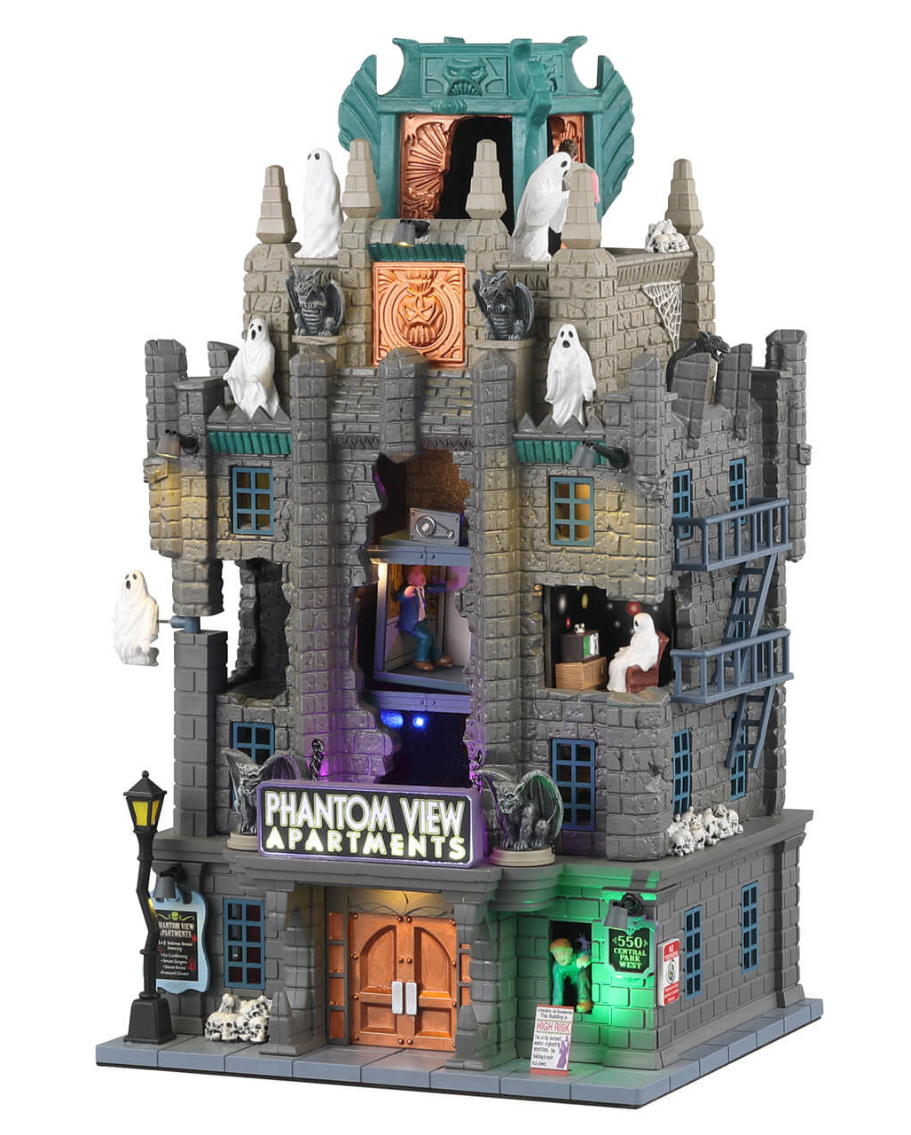 Lemax Spooky Town - Phantom View Wohnungen