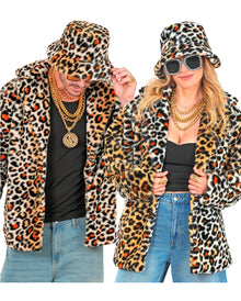 Leoparden Plüschjacke