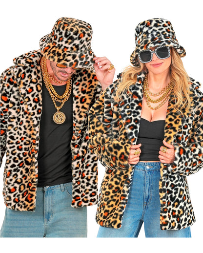 Leoparden Plüschjacke