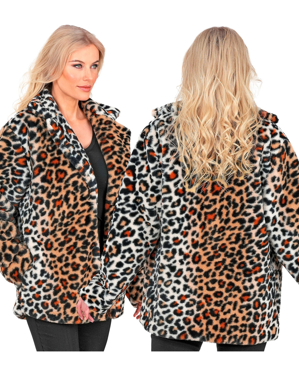 Leoparden Plüschjacke