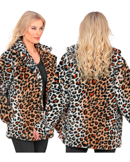 Leoparden Plüschjacke