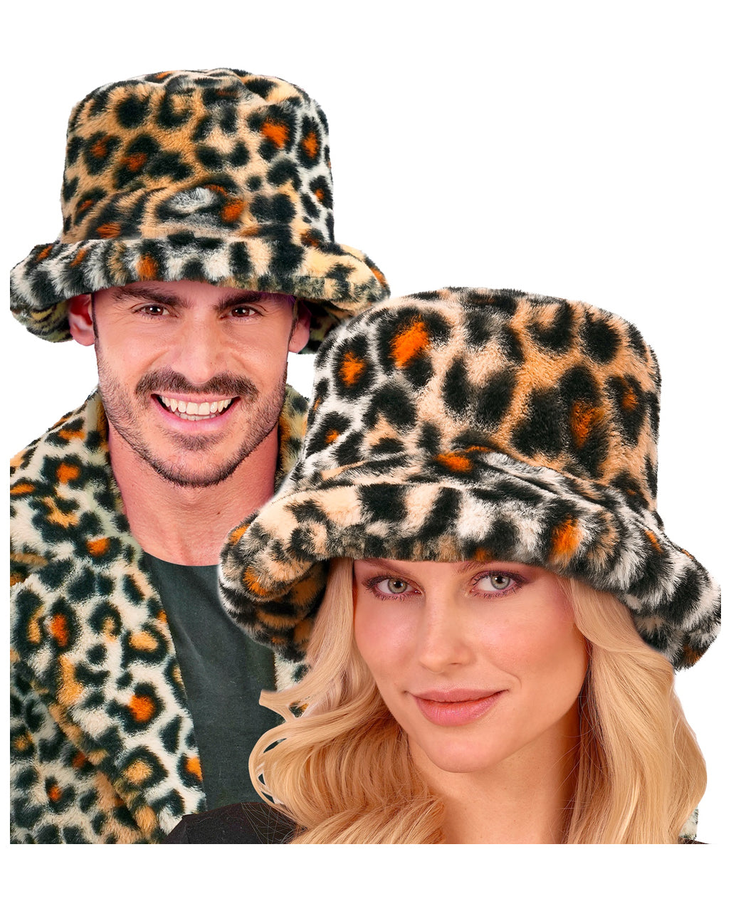 Leopardenmuster Plüschhut