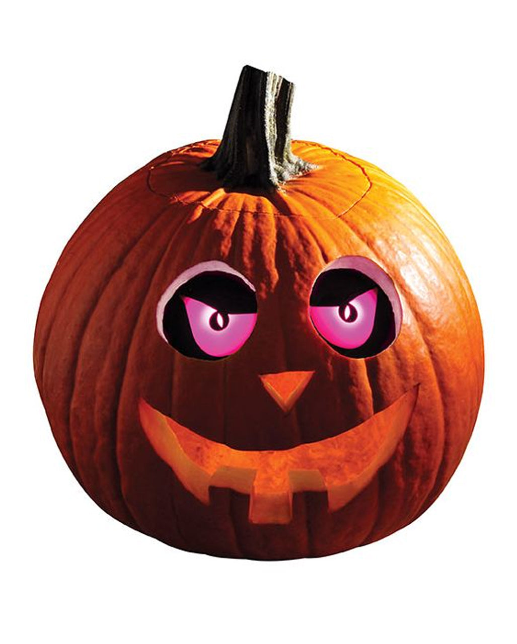Lila Halloween Kürbis Augen leuchtend