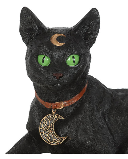 Reclining Cat With Crescent Moon 30cm