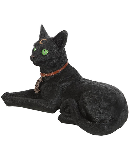 Reclining Cat With Crescent Moon 30cm