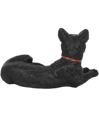 Reclining Cat With Crescent Moon 30cm