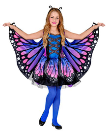 Violettes Schmetterling Kinderkostüm
