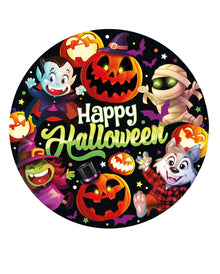 Happy Halloween Monster Pappteller 6 St.