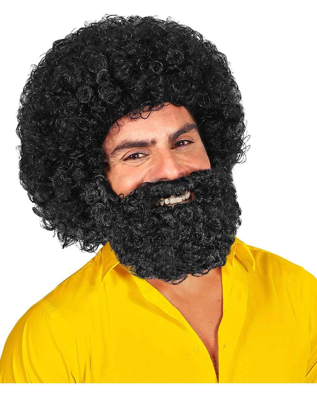 Curly Wig Jerome With Beard