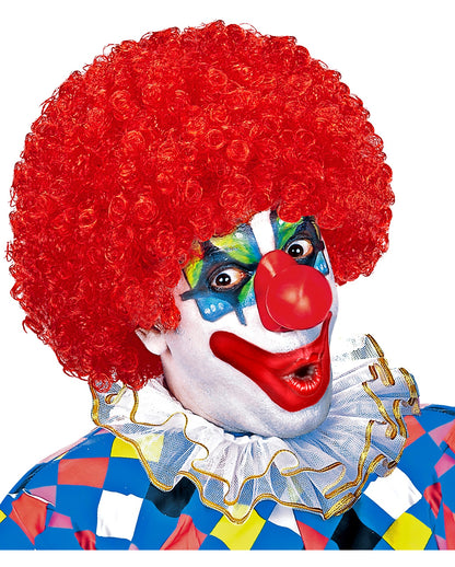 Rote Clown Lockenperücke