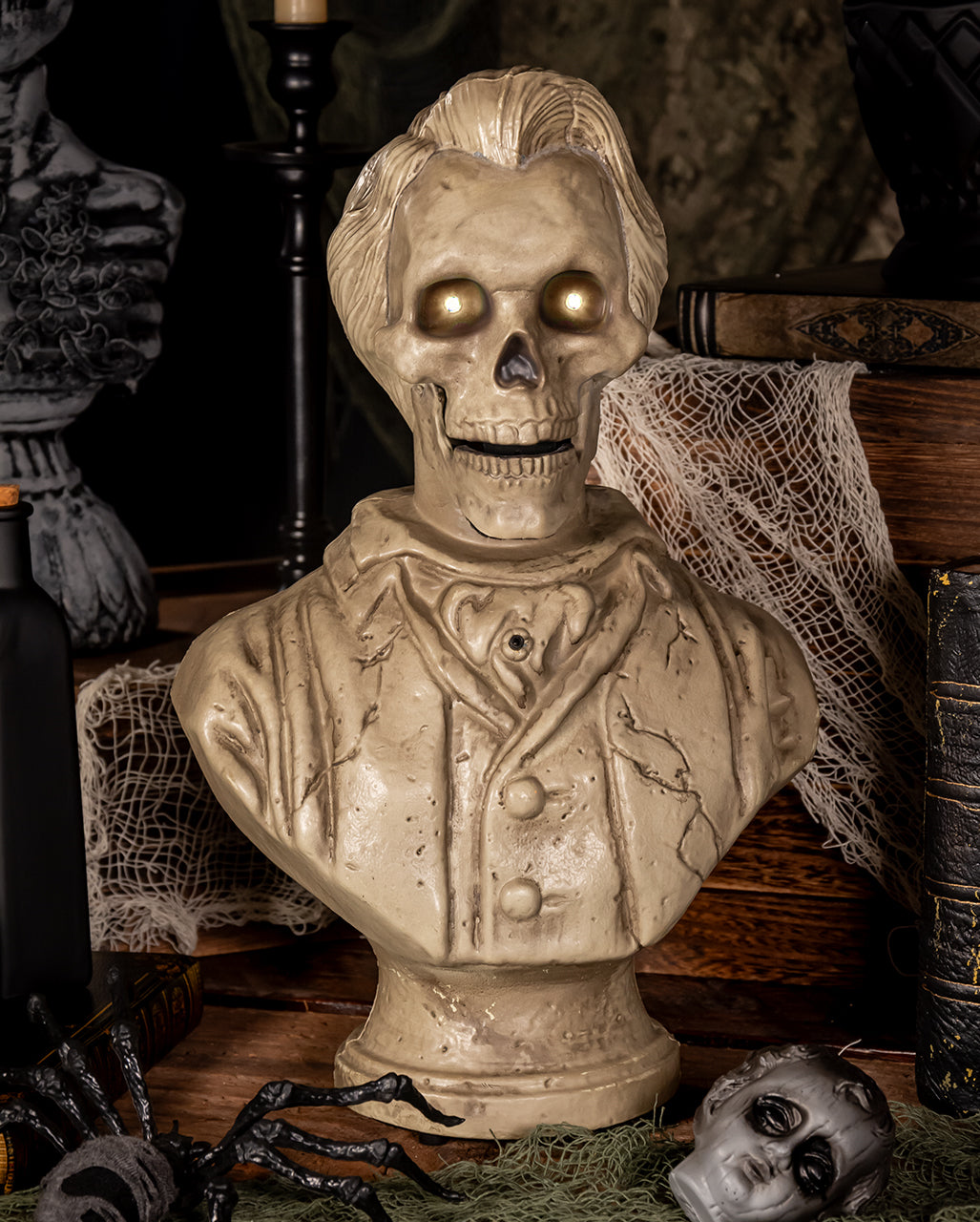 Lord Alastor Sprechende Skelett Büste 37cm