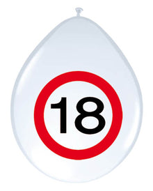 Latex Luftballon Verkehrsschild 18