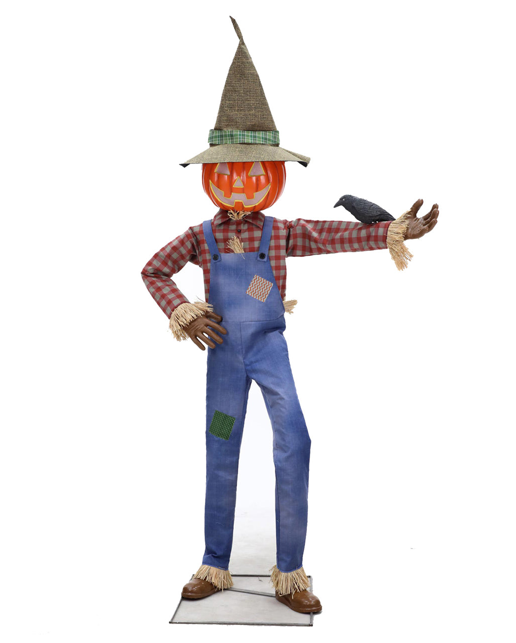 Familienfreundliche Vogelscheuche Halloween Animatronic 180cm