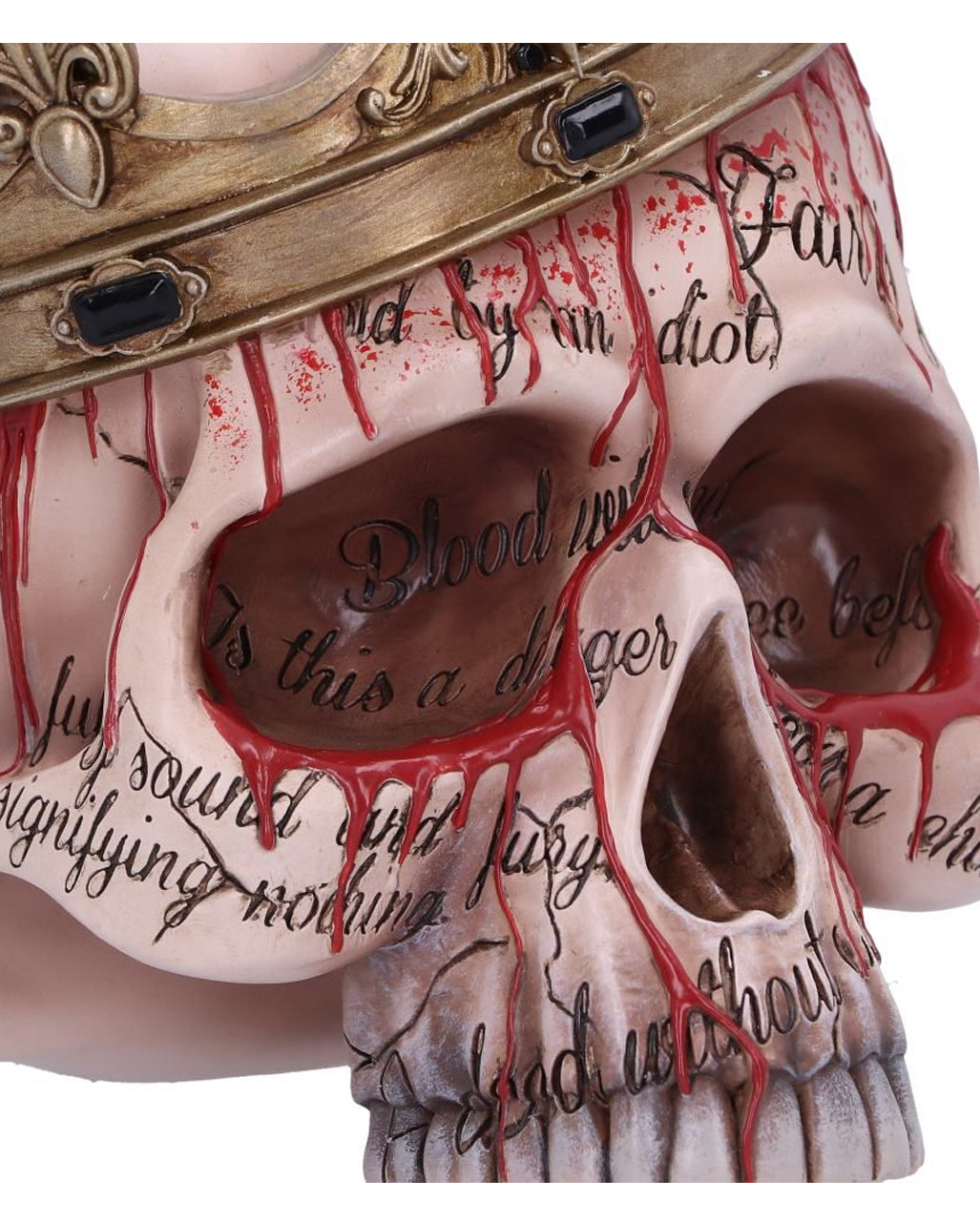 Macbeth Totenschädel mit Krone 15cm