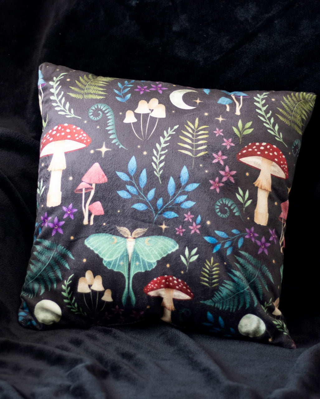 Magic Forest Mushroom Decorative Cushion 35x35cm