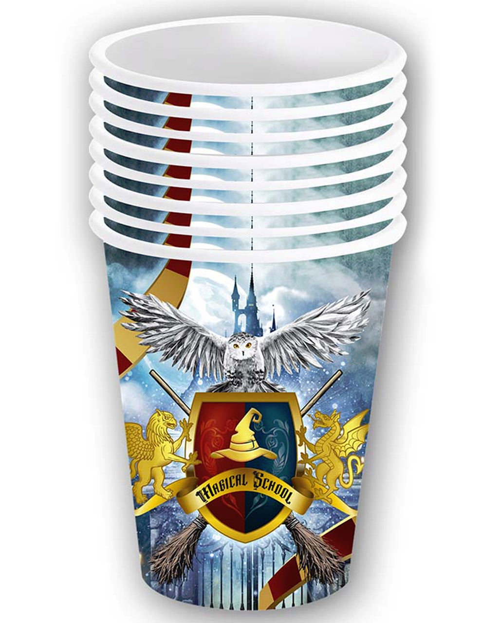 Magical School Sorcerer's Apprentice Paper Cups 6pcs.
