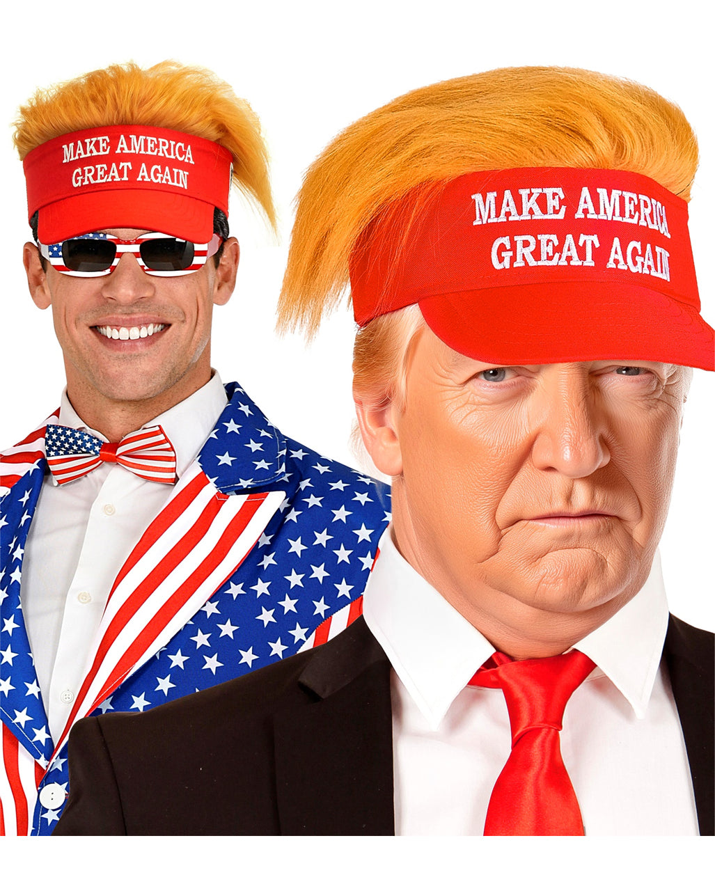 Make America Great Again Schirmmütze mit Plüschhaaren