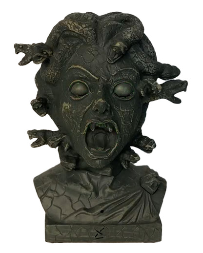 Medusa Schlangen Statue mit Licht, Sound & Bewegung 30cm