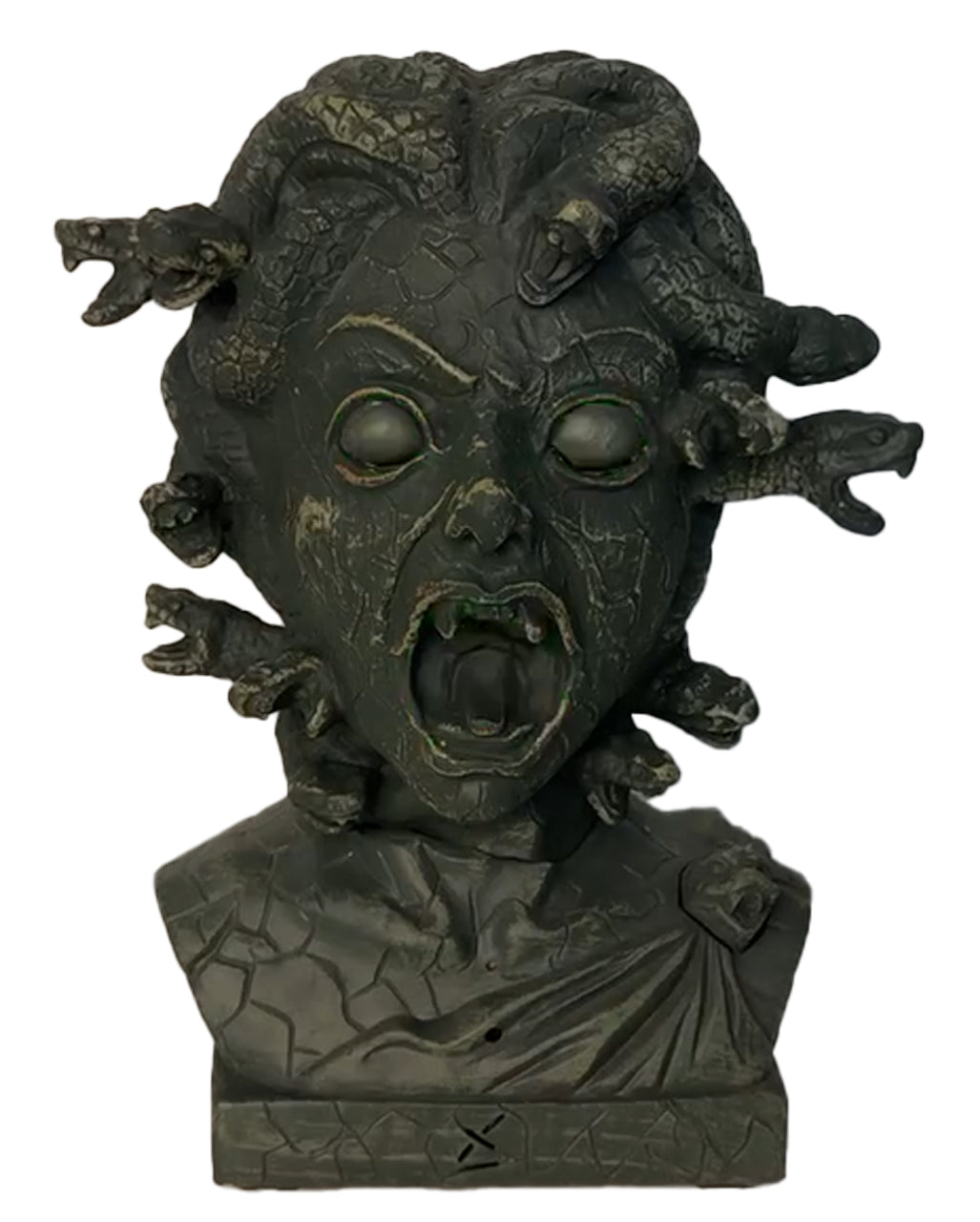 Medusa Schlangen Statue mit Licht, Sound & Bewegung 30cm