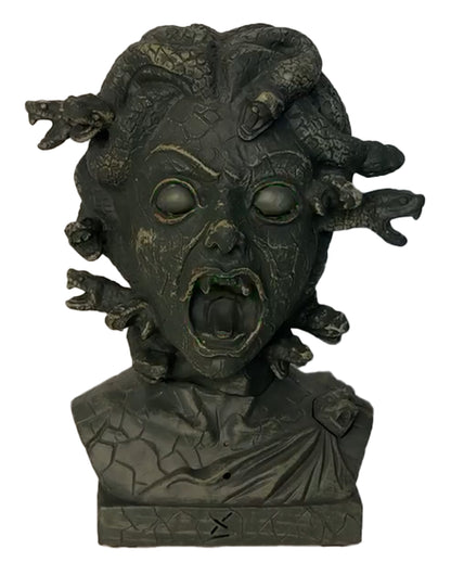 Medusa Schlangen Statue mit Licht, Sound & Bewegung 30cm