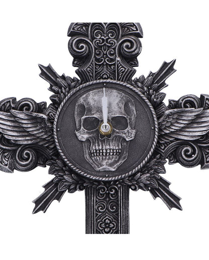 Gothic Wanduhr Memento Horas 37,5cm