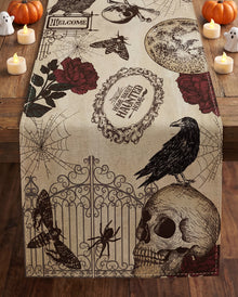Memento Mori Gothic Tischläufer 183cm