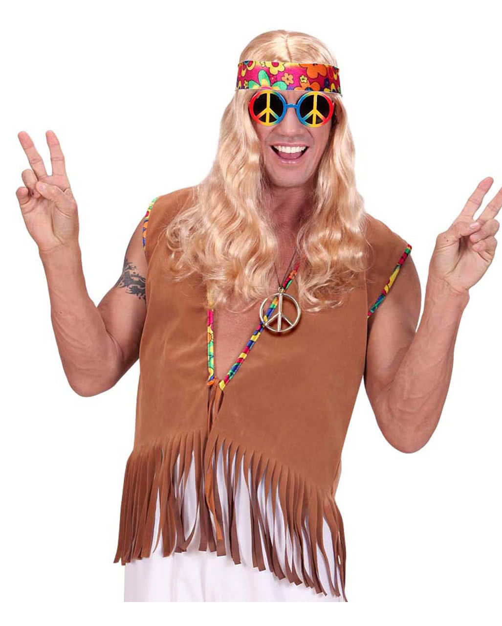 Metall Hippie Anhänger Peace