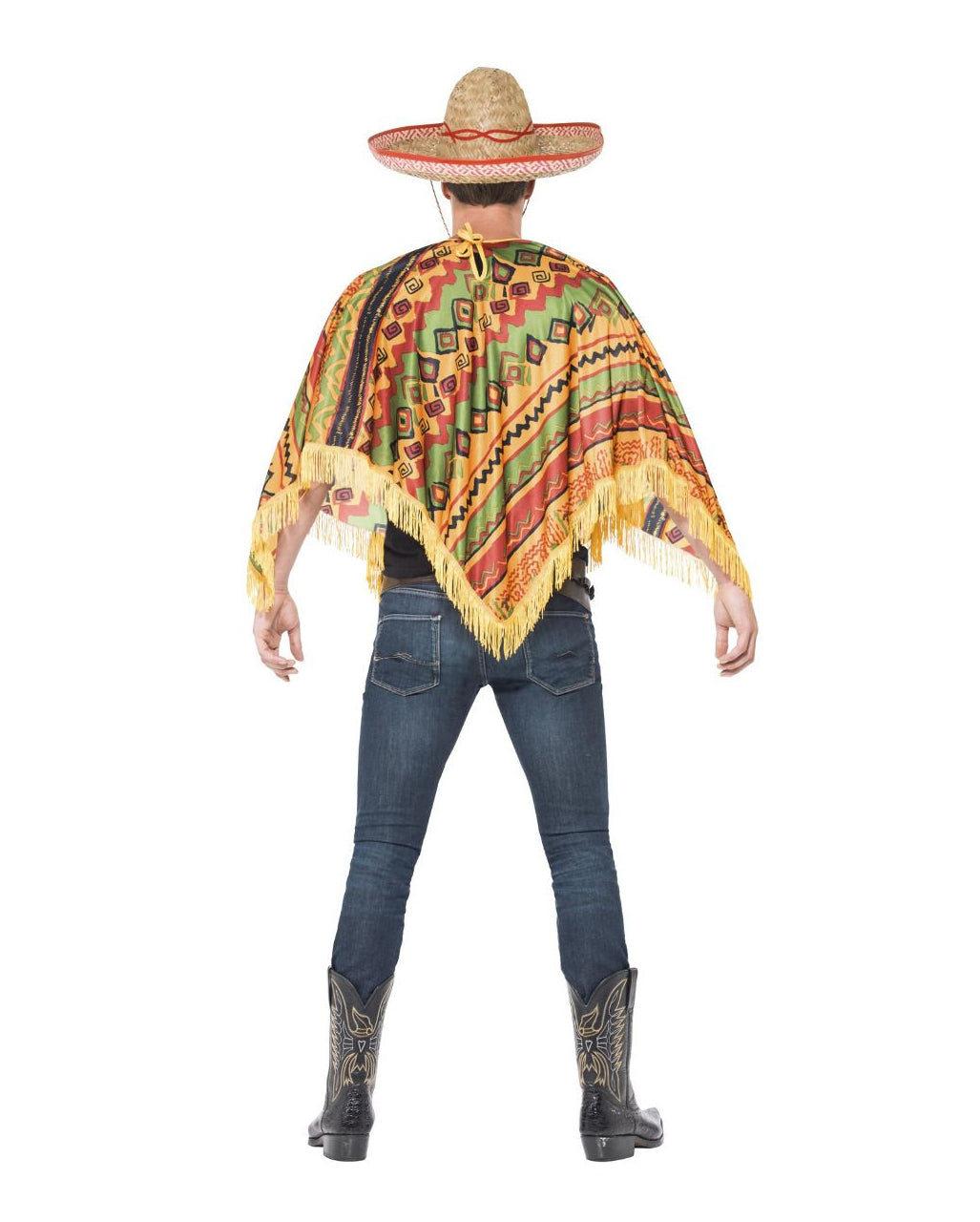 Mexikaner Poncho mit Bart