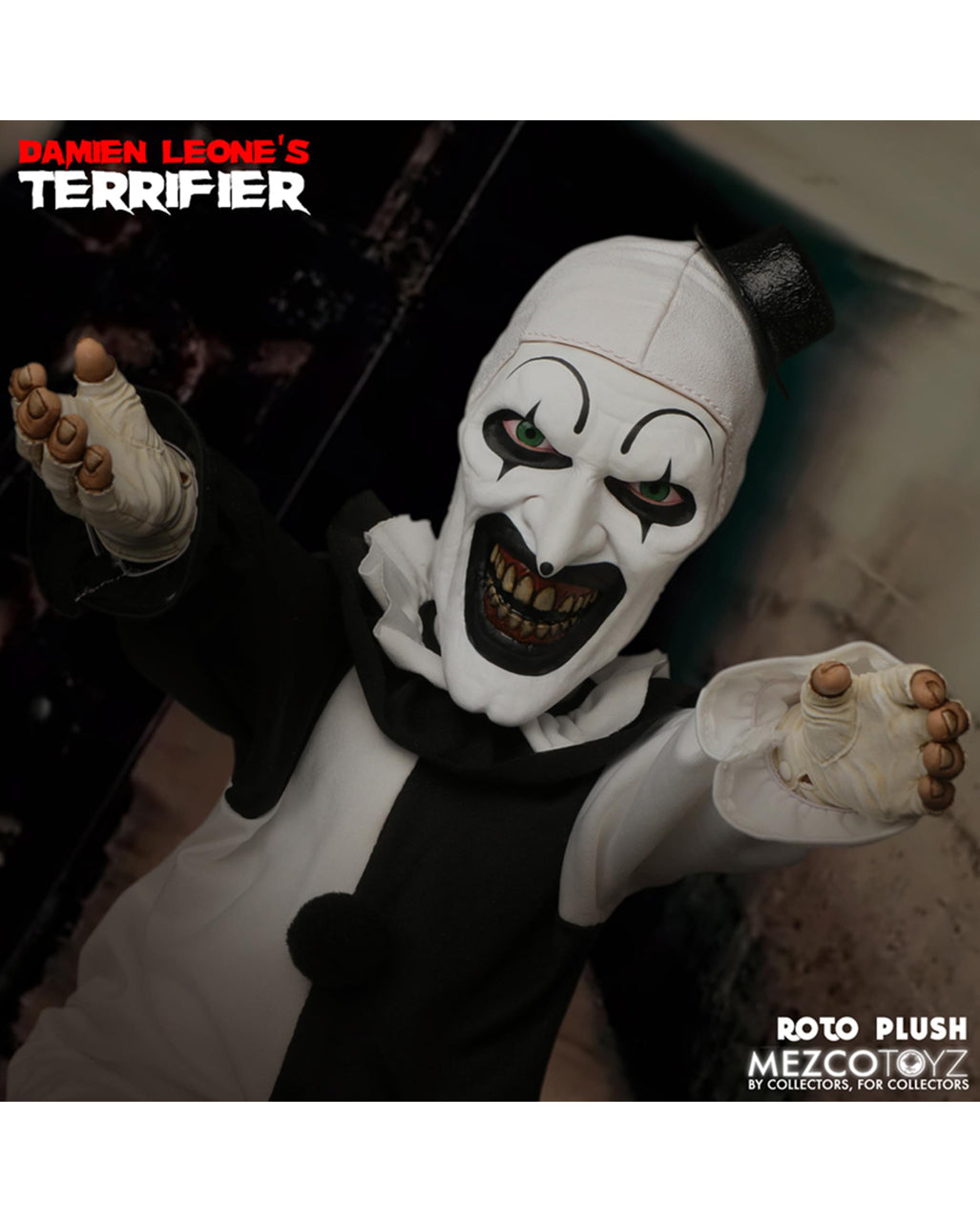 Mezco Terrifier Art The Clown Roto Plush 45cm Figur