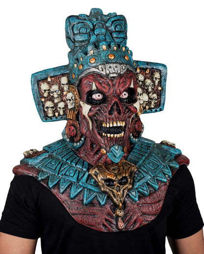 Mictlantecuchtli Maske mit Brustpanzer