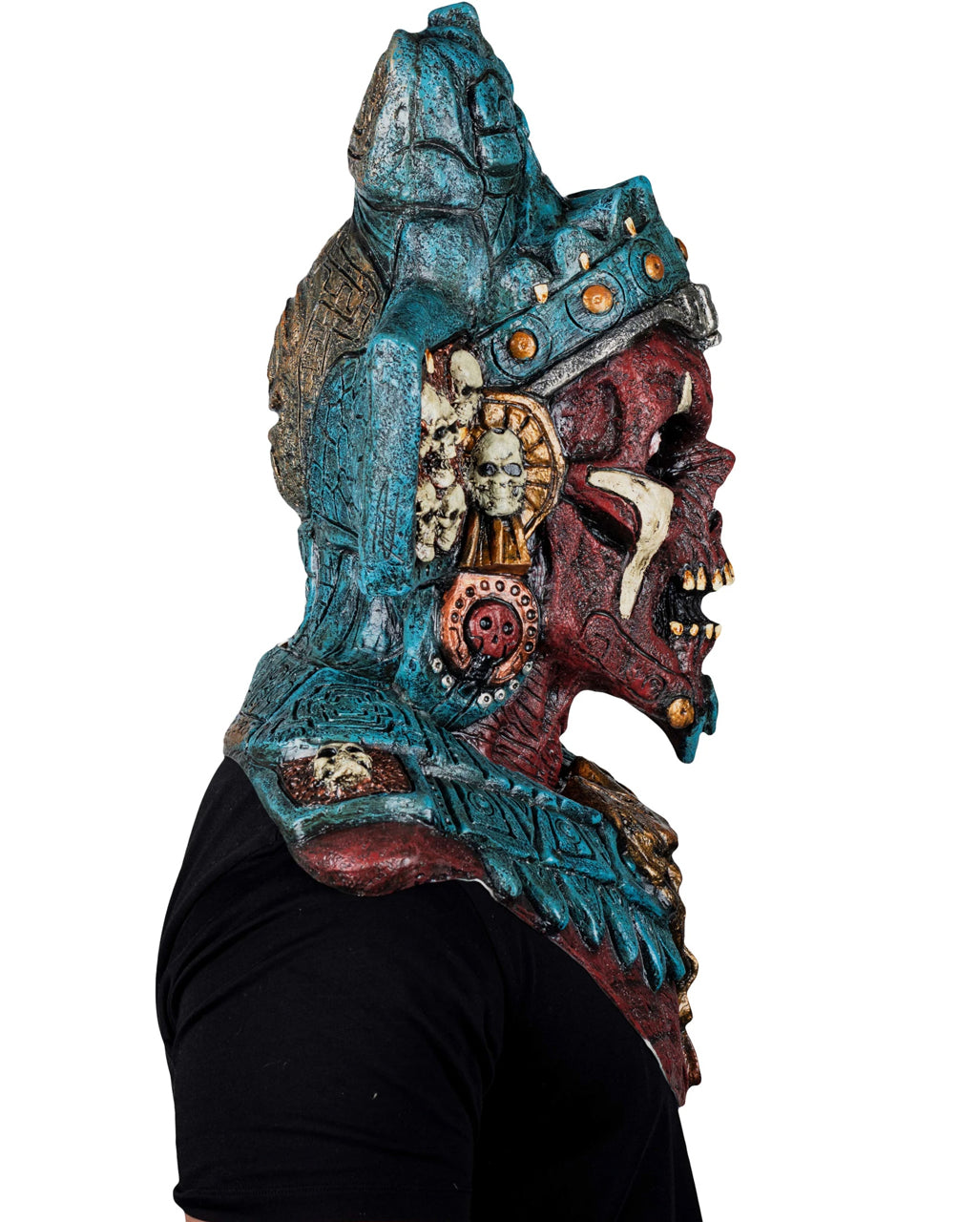 Mictlantecuchtli Maske mit Brustpanzer