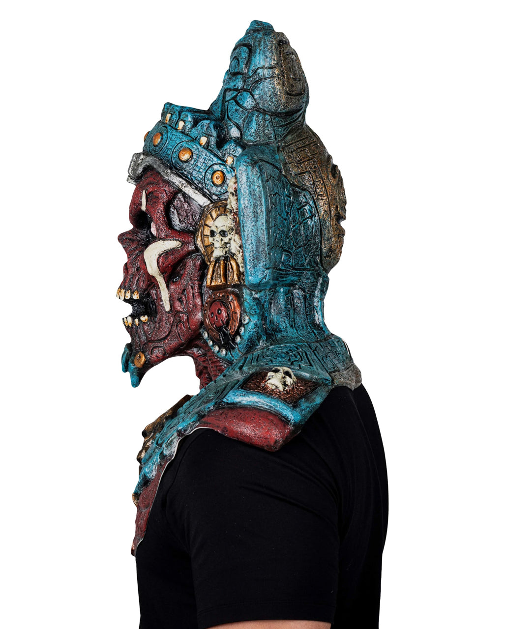 Mictlantecuchtli Maske mit Brustpanzer