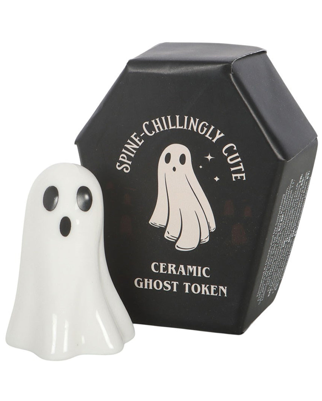 Mini-Keramik Geist im Sarg 6cm