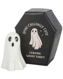 Mini-Keramik Geist im Sarg 6cm