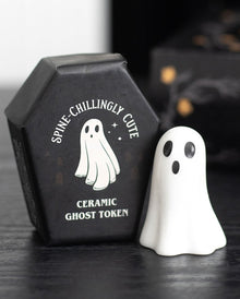 Mini-Keramik Geist im Sarg 6cm