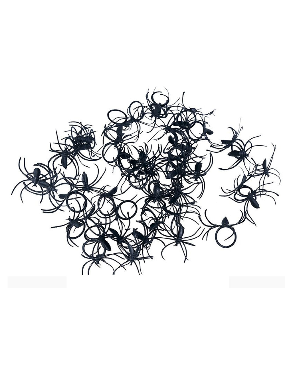 Schwarze Kunststoff Spinnen 50 St.