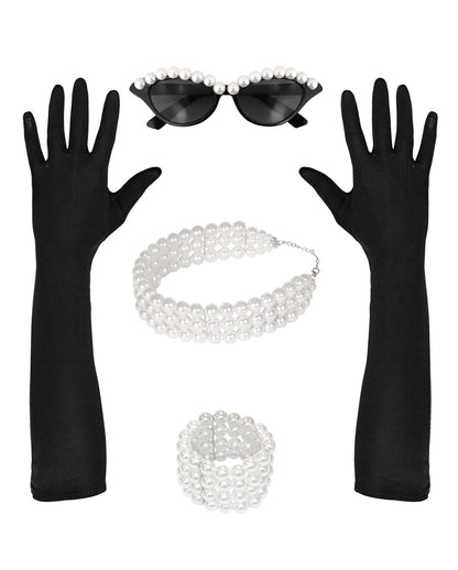 Kostüm Zubehör Set Miss Golightly 4 tlg.