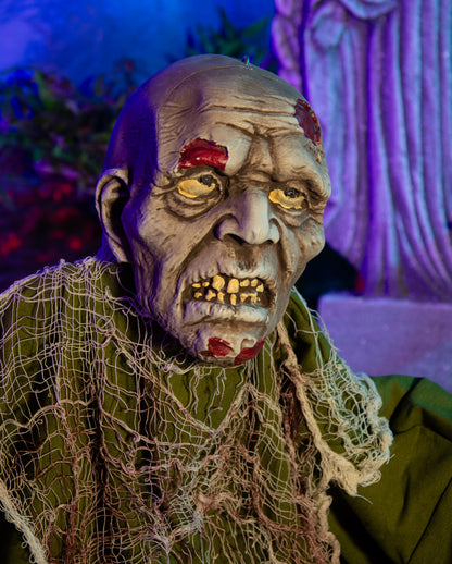 Schimmel-Grüner Zombie Groundbreaker mit Bewegung, Licht & Ton 60cm