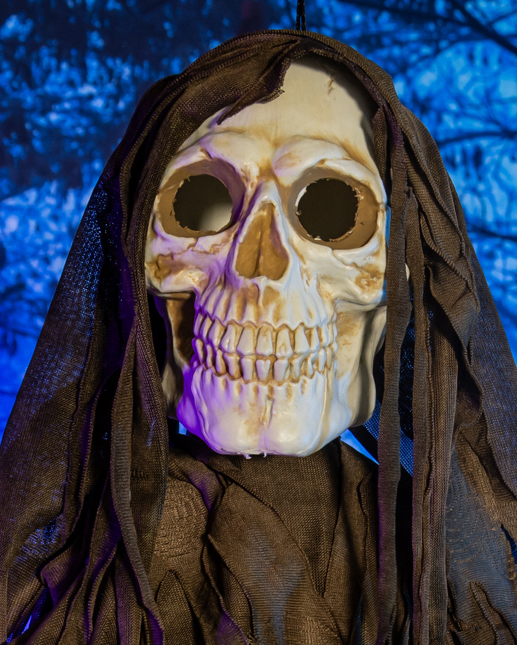 Vermoderter Fetzenreaper mit Sound, Licht & Bewegung 100cm