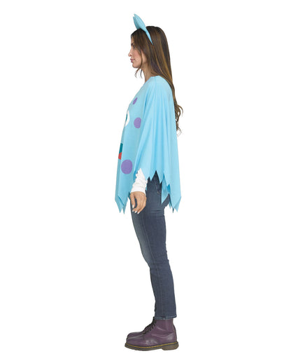 Blauer Monster Kostüm Poncho