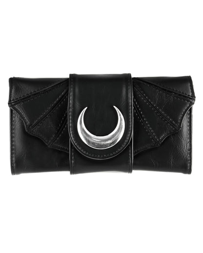 Moon Gothic Purse With Bat Wings