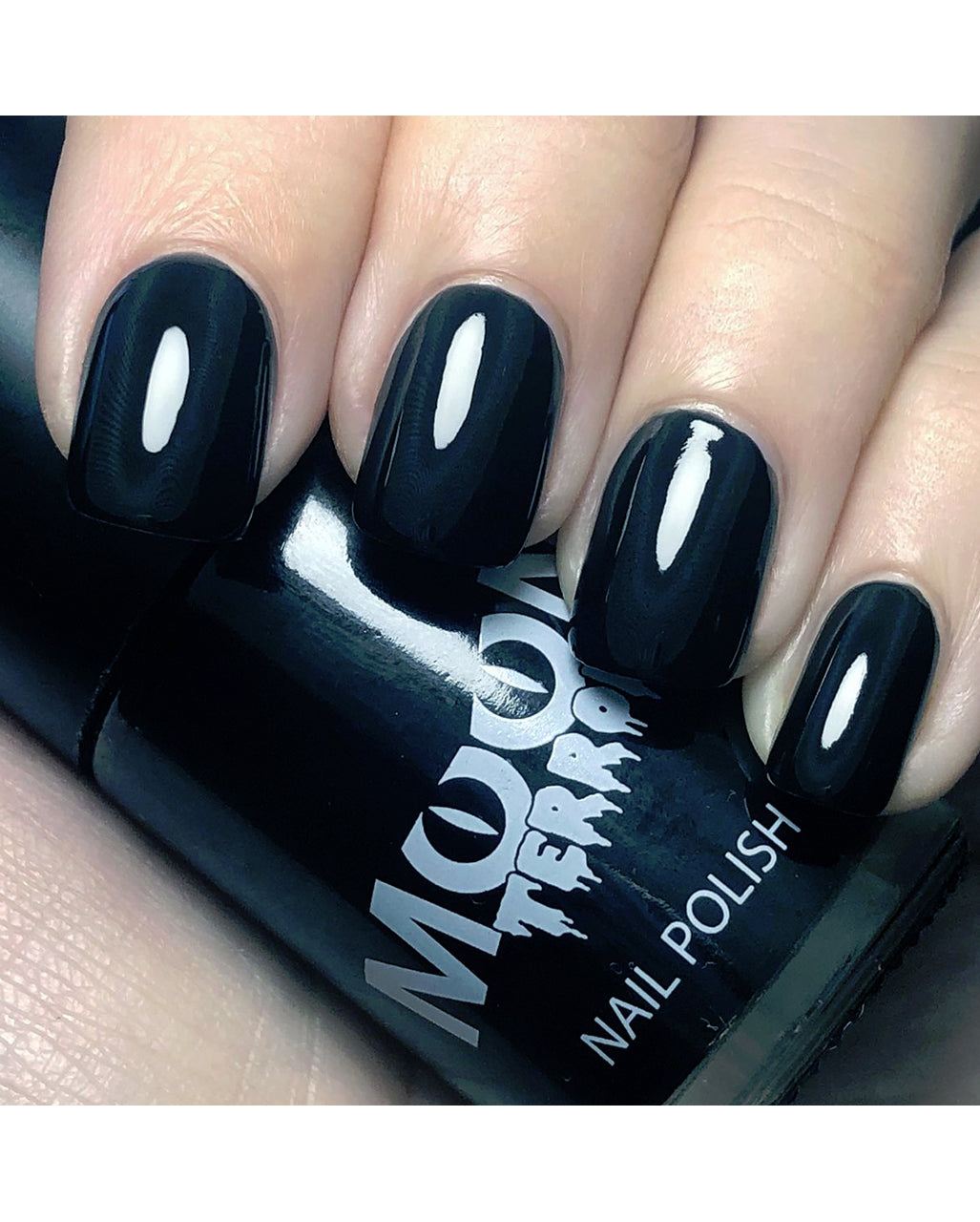 Moon Terror Halloween Nagellack Mitternacht Schwarz