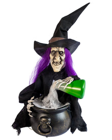 Morgatha die Zaubertrank Hexe Halloween Animatronic 40cm