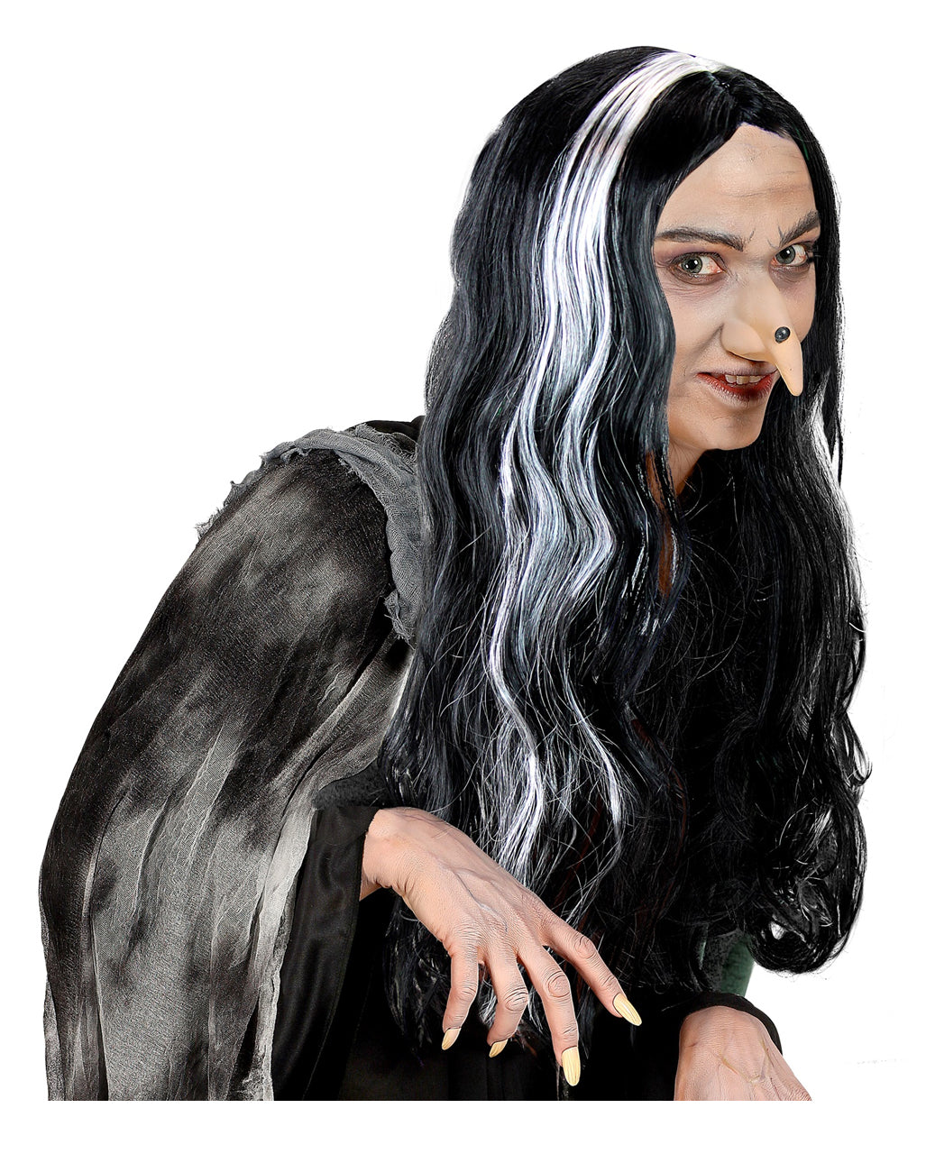 Morticia Halloween Perücke