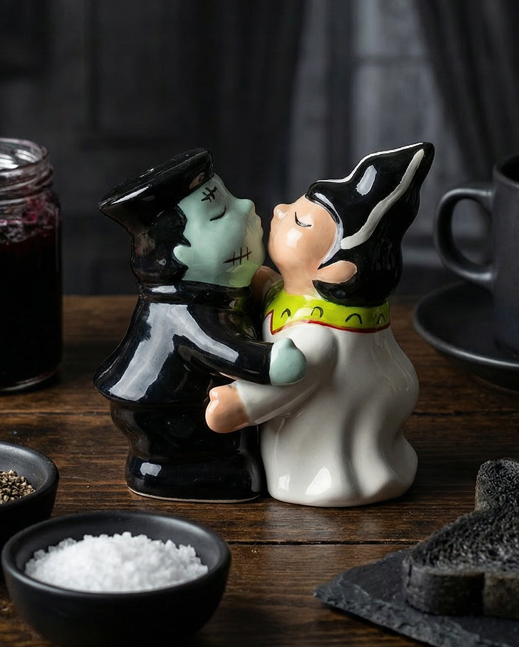 Mr. & Mrs. Frankenstein Salz & Pfefferstreuer Set