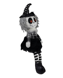 Frau Knochenhexe Kantenhocker Figur 40cm