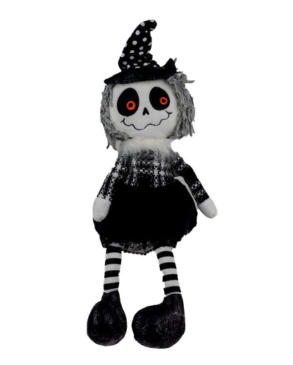Frau Knochenhexe Kantenhocker Figur 40cm