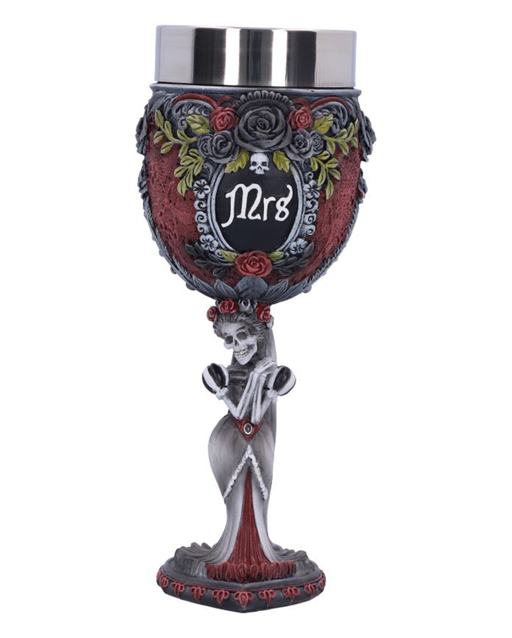 Mrs Skelett Gothic Kelch 21 cm