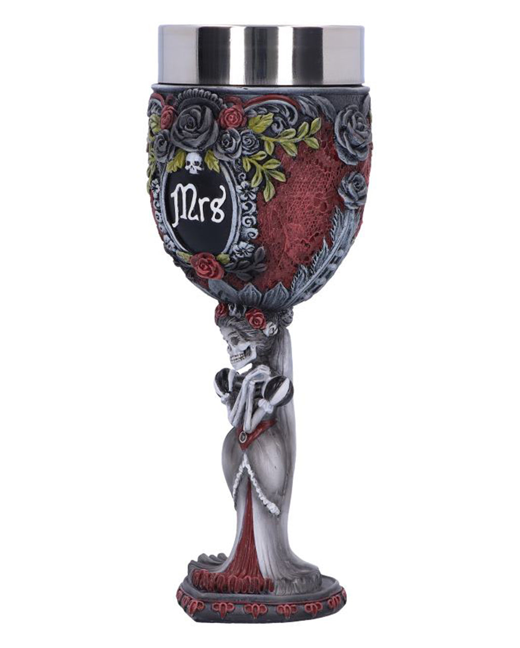 Mrs Skelett Gothic Kelch 21 cm